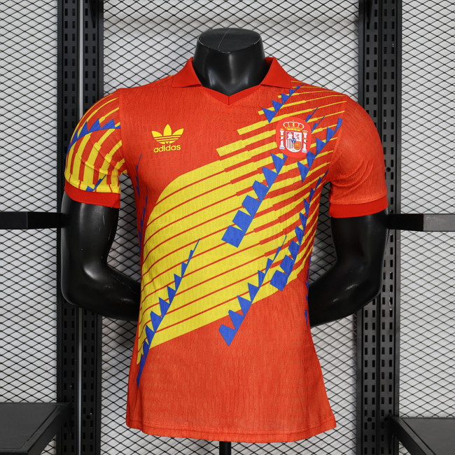 Player Version 2026 Spain Red/Yellow/Blue Soccer Jersey España Camisetas de Futbol