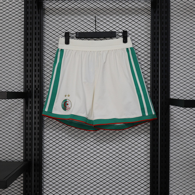 Player Version 2026 Algeria White Soccer Shorts Football Shorts