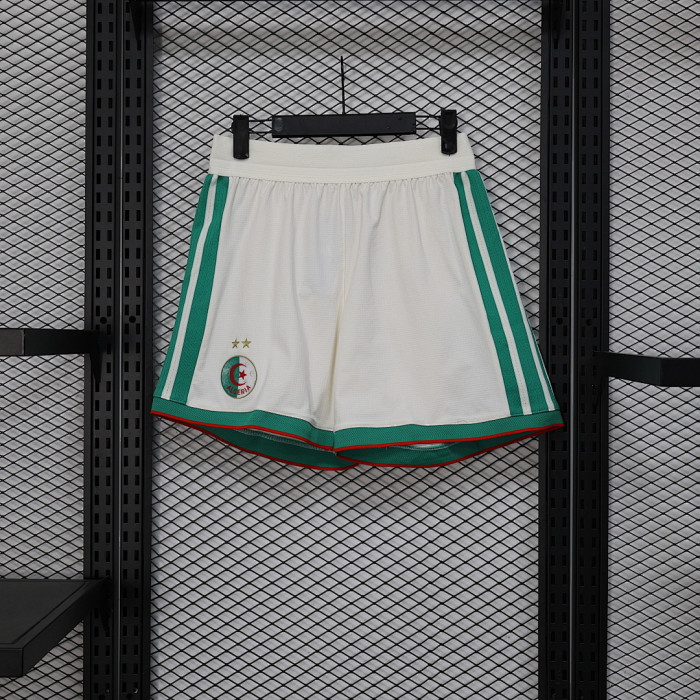 Player Version 2026 Algeria White Soccer Shorts Football Shorts