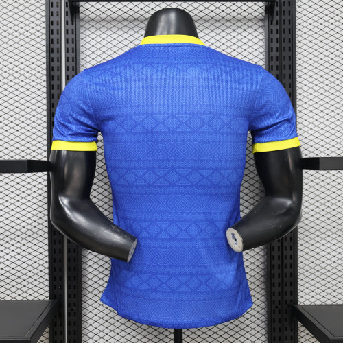 Player Version 2026 Brazil Blue Soccer Jersey Brasil Camisetas de Futbol