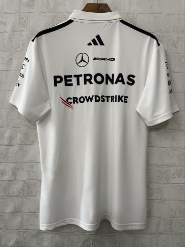 Mercedes 2026-2027 White T-Shirt Racing Polo
