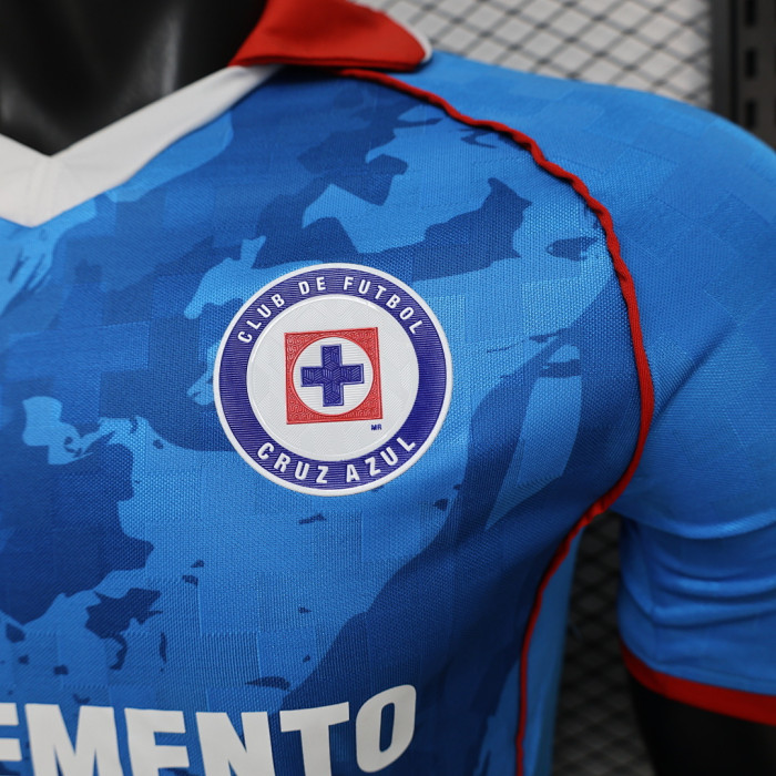 Player Version 2026-2027 Cruz Azul Blue Soccer Jersey Football Shirt
