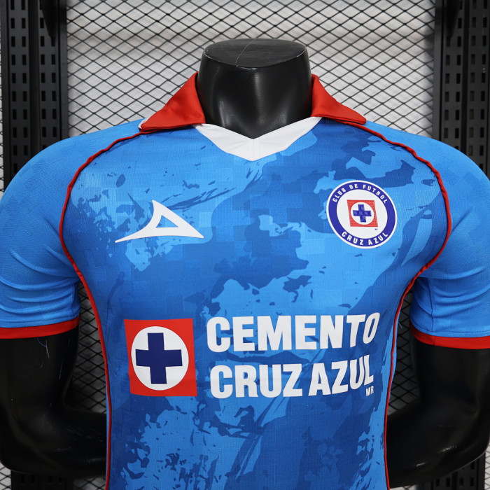 Player Version 2026-2027 Cruz Azul Blue Soccer Jersey Football Shirt
