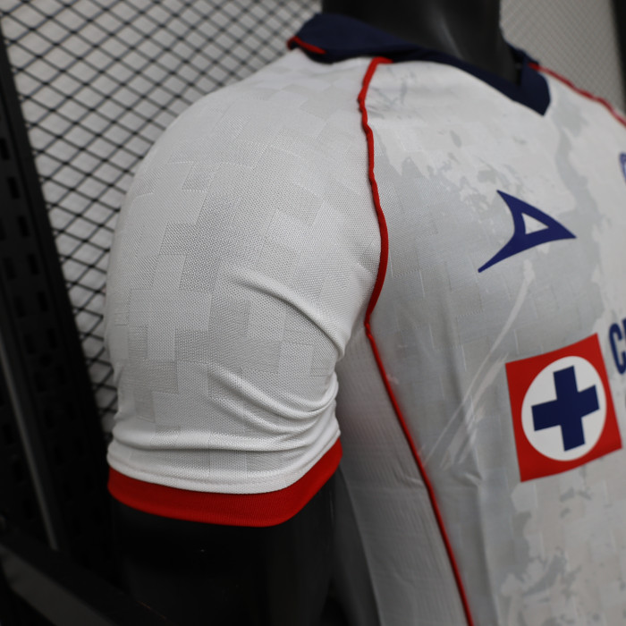 Player Version 2026-2027 Cruz Azul White Soccer Jersey Football Shirt