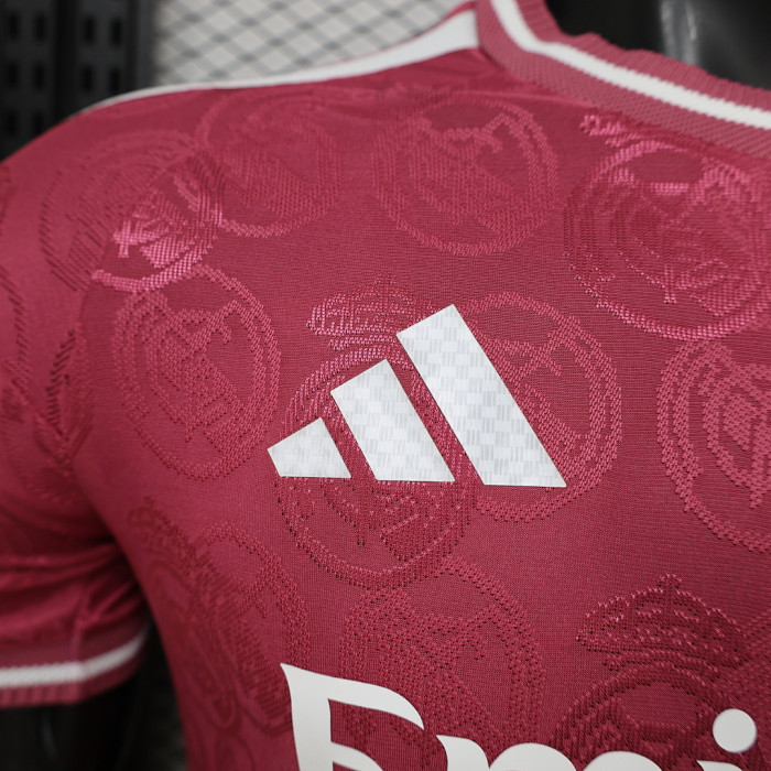 Player Version 2026-2027 Real Madrid Dark Red Soccer Training Jersey Real Football Shirt