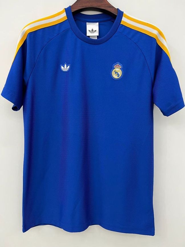 Fan Version 2026-2027 Real Madrid Blue Original Soccer Jersey Real Football Shirt