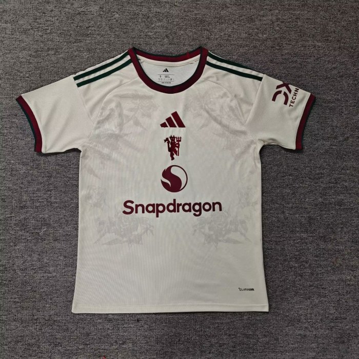 Fan Version 2026-2027 Manchester United Away White Soccer Jersey Football Shirt