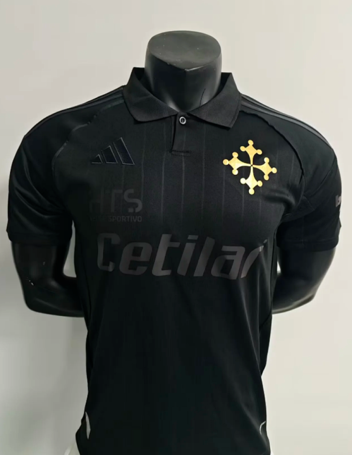 Fan Version 2025-2026 Pisa SC Fourth Away Black Soccer Jersey Pisa Sporting Club Football Shirt