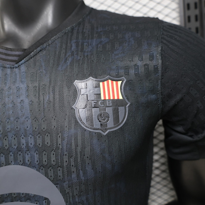 Barca Camisetas de Futbol Player Version 2026-2027 Barcelona Black Special Edition Soccer Jersey
