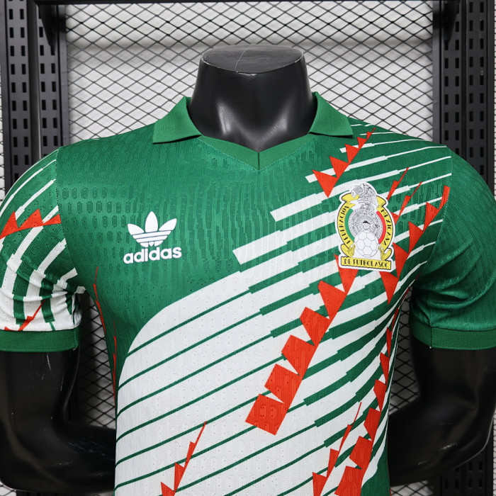 Player Version 2026 Mexico Green/White Soccer Jersey Football Shirt