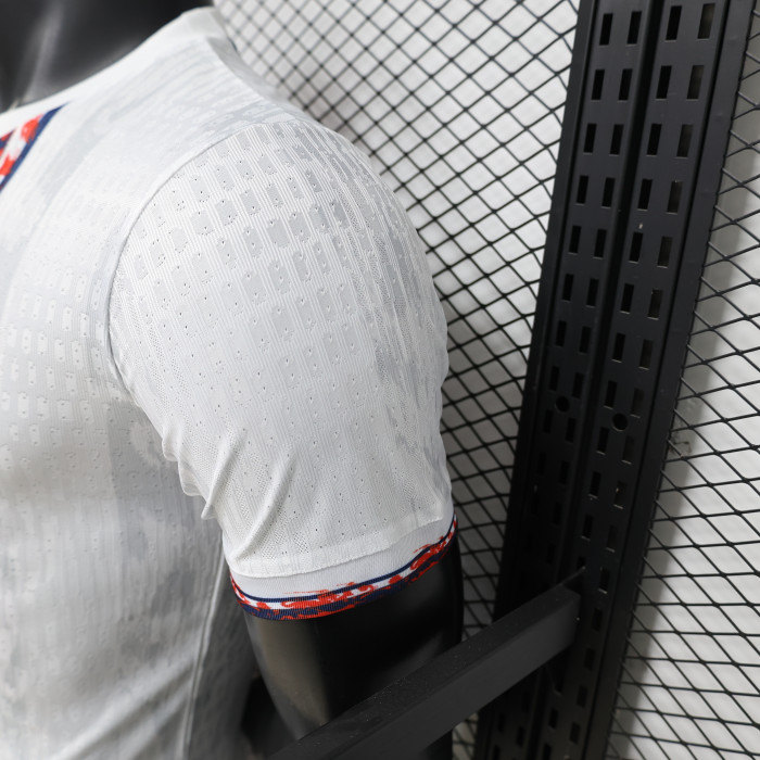 Player Version 2026 England White/Red/Dark Blue Soccer Jersey Football Shirt
