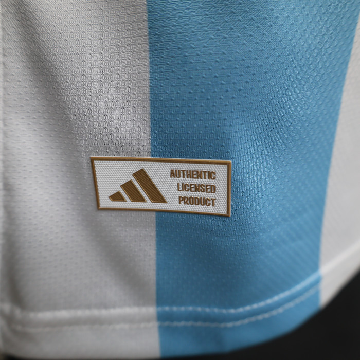 with FIFA World Champions 2022 Patch Player Version 2026 Argentina Blue/White Special Version Soccer Training Jersey Camisetas de Futbol