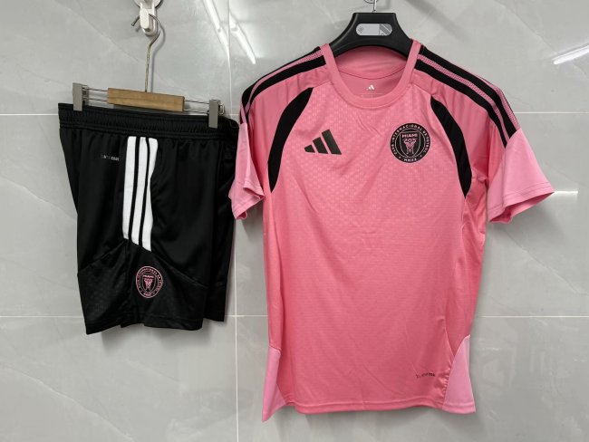 Adult Uniform 2026-2027 Inter Miami Pink Soccer Training Jersey and Shorts Football Kits