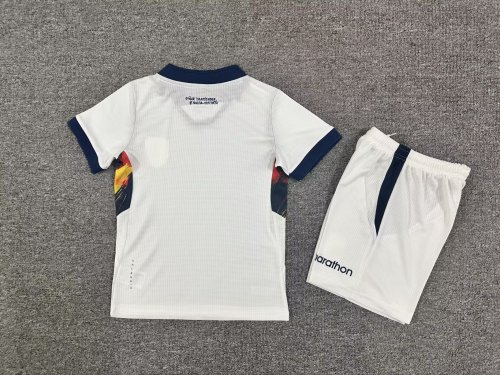 Youth Uniform Kids Kit Ecuador 2026 Third Away White Soccer Jersey Shorts Child Football Set