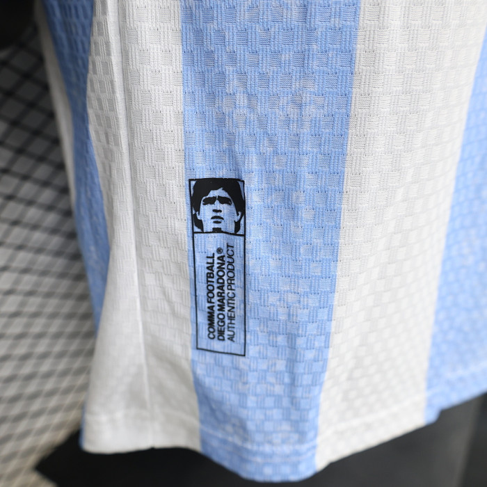 Player Version 2026 Argentina Blue/White Maradona Version Soccer Training Jersey Camisetas de Futbol