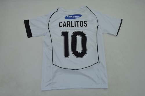 Retro Jersey 2005-2006 Corinthians CARLITOS 10 Home Soccer Jersey Vintage Football Shirt