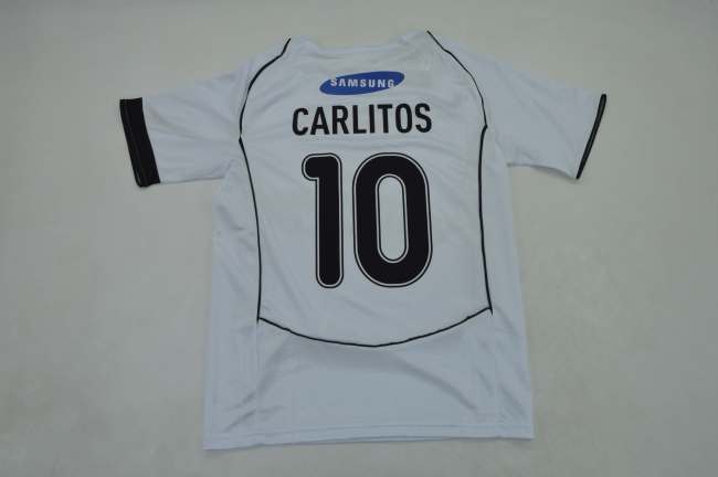 Retro Jersey 2005-2006 Corinthians CARLITOS 10 Home Soccer Jersey Vintage Football Shirt