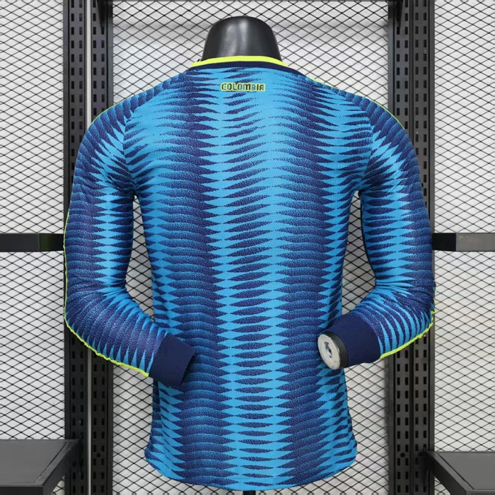 Long Sleeve Player Version 2026 Colombia Away Soccer Jersey Camisetas de Futbol