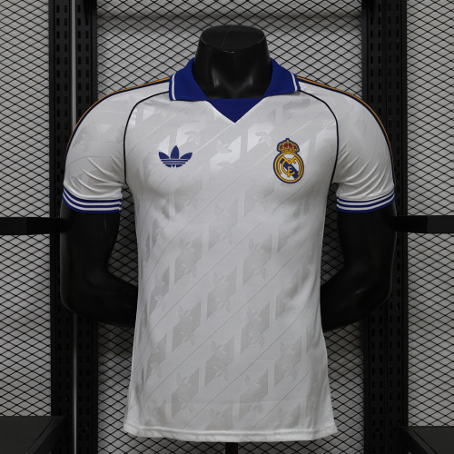 Player Version 2026-2027 Real Madrid White Retro Model Soccer Jersey Real Football Shirt