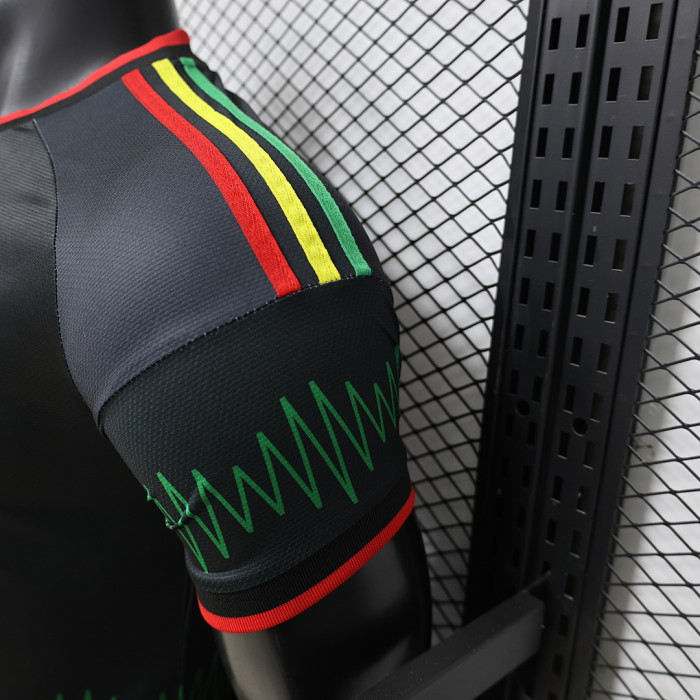 Player Version 2026 Jamaica Away Black Soccer Jersey Football Shirt