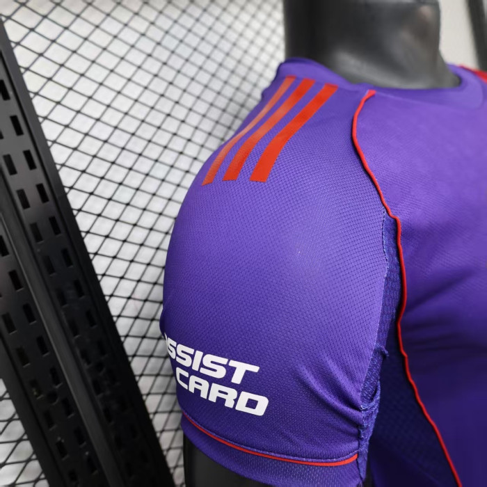 with Sponor Logo Player Version 2025-2026 River Plate Third Away Purple Soccer Jersey Football Shirt