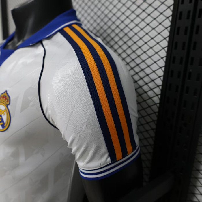 Player Version 2026-2027 Real Madrid White Retro Model Soccer Jersey Real Football Shirt