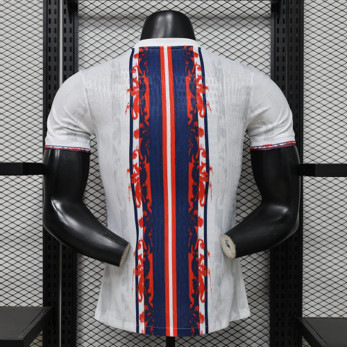 Player Version 2026 England White/Red/Dark Blue Soccer Jersey Football Shirt