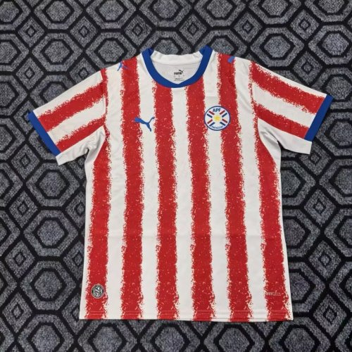 Fans Version 2026 Paraguay Home Soccer Jersey Football Shirt