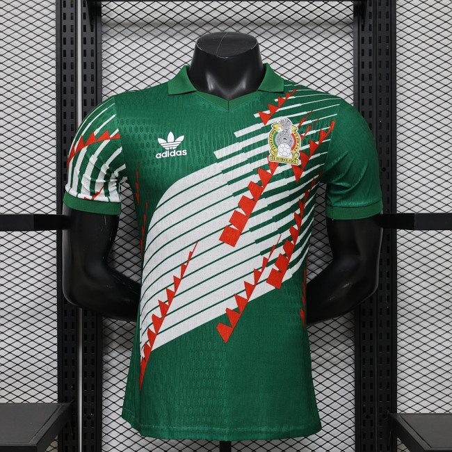 Player Version 2026 Mexico Green/White Soccer Jersey Football Shirt