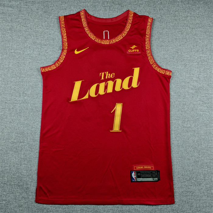 2024 City Edition New Los Angeles Clippers 1 HARDEN Red NBA Jersey Basketball Shirt