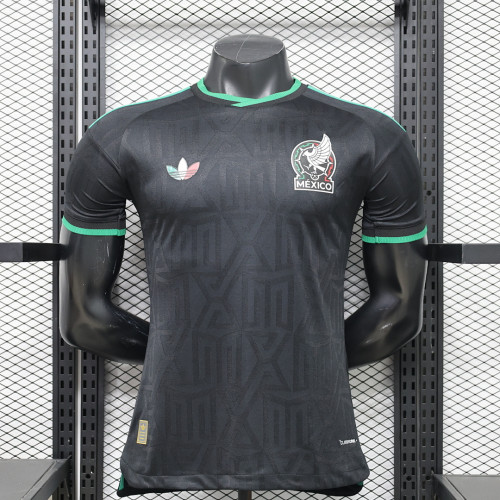 Player Version 2026 Mexico Third Away Black Soccer Jersey Football Shirt