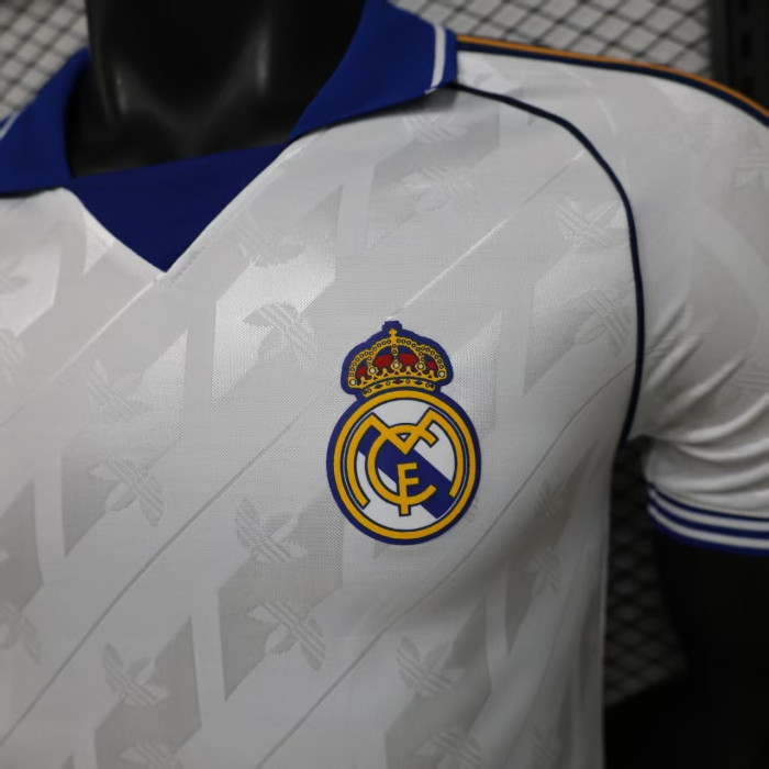 Player Version 2026-2027 Real Madrid White Retro Model Soccer Jersey Real Football Shirt