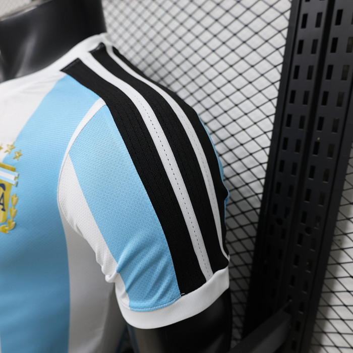 with FIFA World Champions 2022 Patch Player Version 2026 Argentina Blue/White Special Version Soccer Training Jersey Camisetas de Futbol