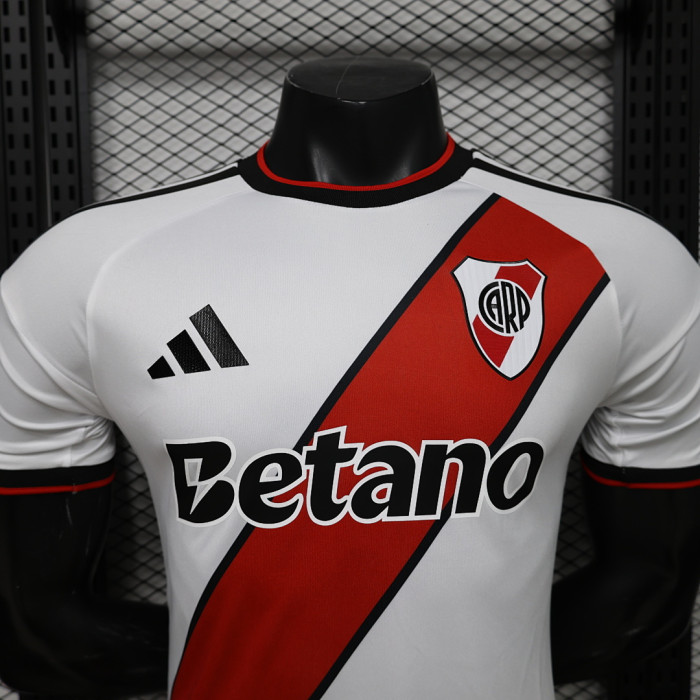 with Sponor Logo Player Version 2026-2027 River Plate Home Soccer Jersey Football Shirt