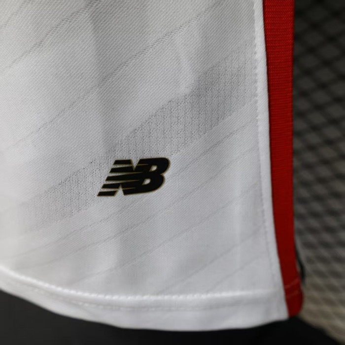 with Sponor Logo Player Version 2026-2027 Sao Paulo Home Soccer Jersey Football Shirt