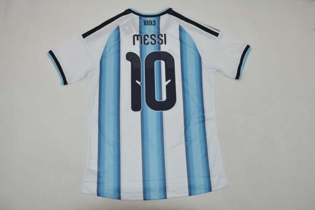 with FIFA World Champions 2022 Patch Fan Version 2026 Argentina MESSI 10 Home Soccer Jersey Football Shirt