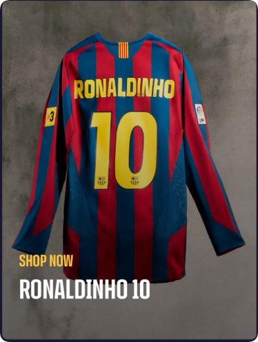 with LFP+TV3 Patch Long Sleeve Retro Jersey 2005-2006 Barcelona RONALDINHO 10 Home Soccer Jersey Vintage Football Shirt