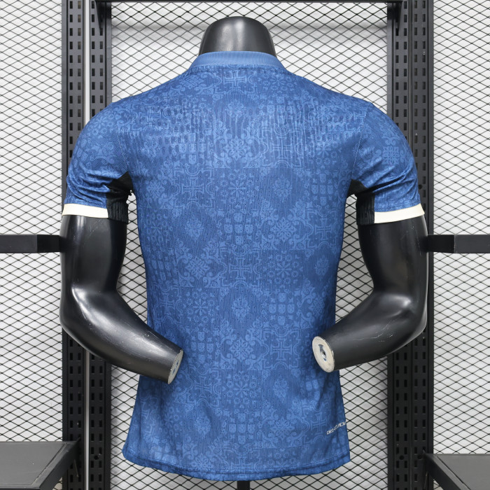 Player Version 2026 Portugal Blue Soccer Jersey Football Shirt