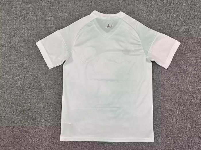 Fan Version 2026 Qatar Away White Soccer Jersey Football Shirt