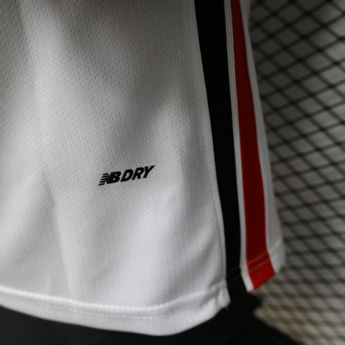with Sponor Logo Player Version 2026-2027 Sao Paulo Home Soccer Jersey Football Shirt