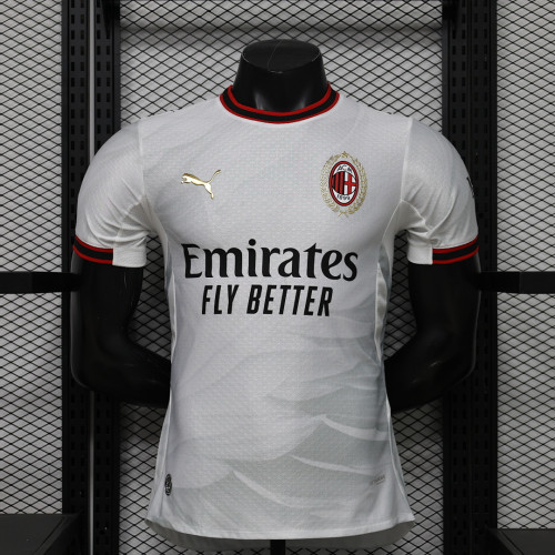 Player Version 2026-2027 AC Milan Away White Soccer Jersey AC Football Shirt