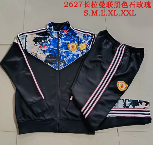 2026 Manchester United X The Stone Roses Windbreaker Jacket Football Jacket and Pants