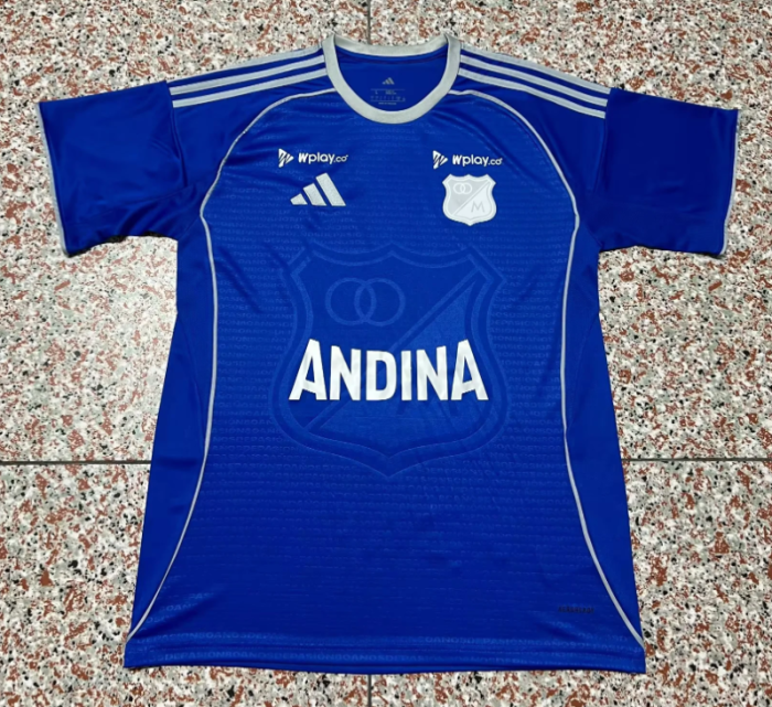 Fans Version 2026-2027 Millonarios Home Soccer Jersey Millionaire Football Shirt