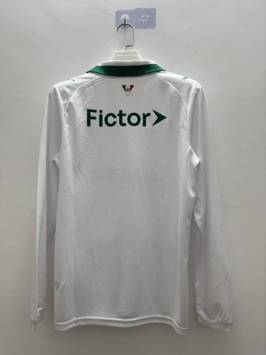 with One Star Long Sleeve 2026-2027 Palmeiras Away White Soccer Jersey Football Shirt