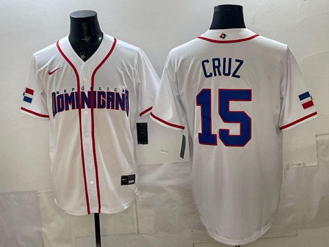 World Baseball Jersey Dominican Republic MACHADO 3 White MLB Jersey MLB Shirt