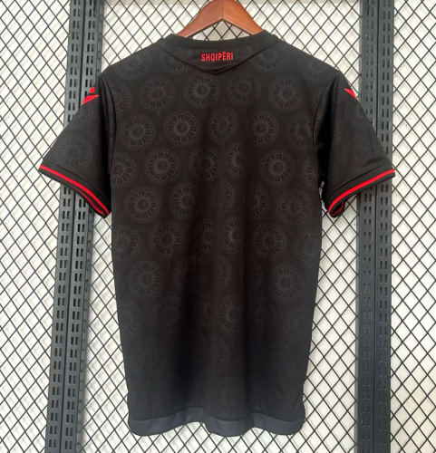 Fans Version 2026 Albania Third Away Black Soccer Jersey Football Shirt