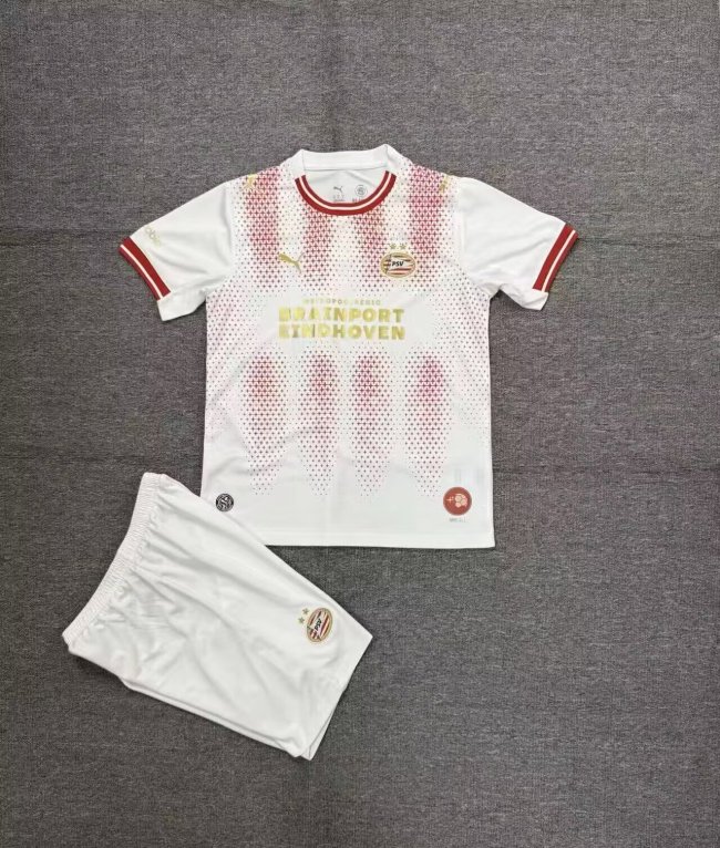 Youth Uniform Kids Kit 2026-2027 PSV Eindhoven Special Edition Soccer Jersey Shorts Child Football Set
