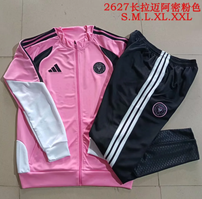 2026 Inter Miami Pink Windbreaker Jacket Football Jacket and Pants