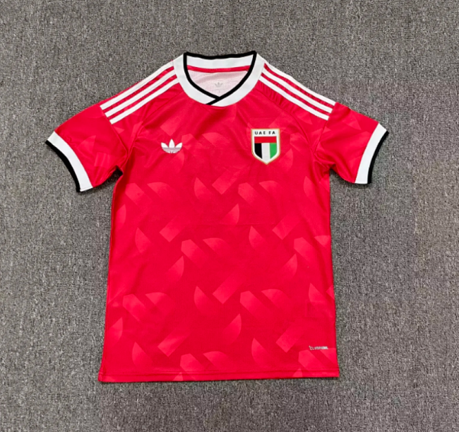 Fans Version 2026 United Arab Emirates Away Red Soccer Jersey UAE Football Shirt