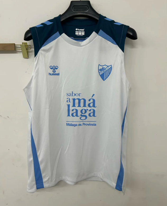 Fan Version 2025-2026 Malaga White Soccer Vest Football Shirt